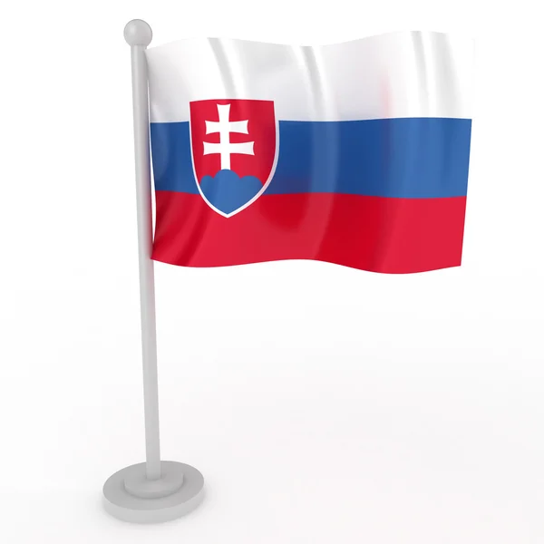 Flagga Slovakien Stockfoto
