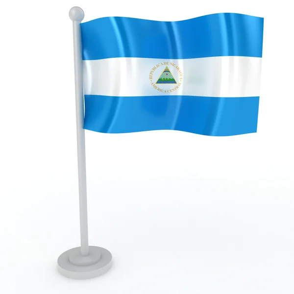 Прапор Нікарагуа — стокове фото