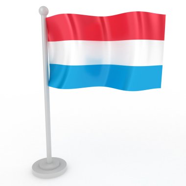 Flag of Luxembourg clipart