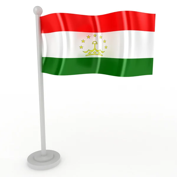 Bandeira do tajiquistão — Fotografia de Stock