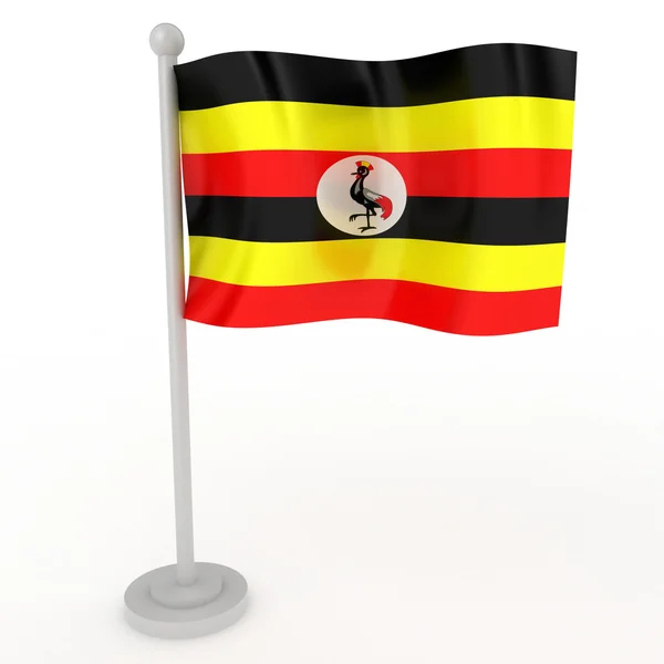 Flag of Uganda — Stock Photo, Image