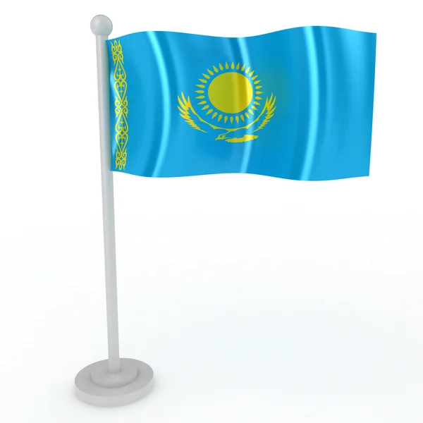 Flagge von Kasachstan — Stockfoto