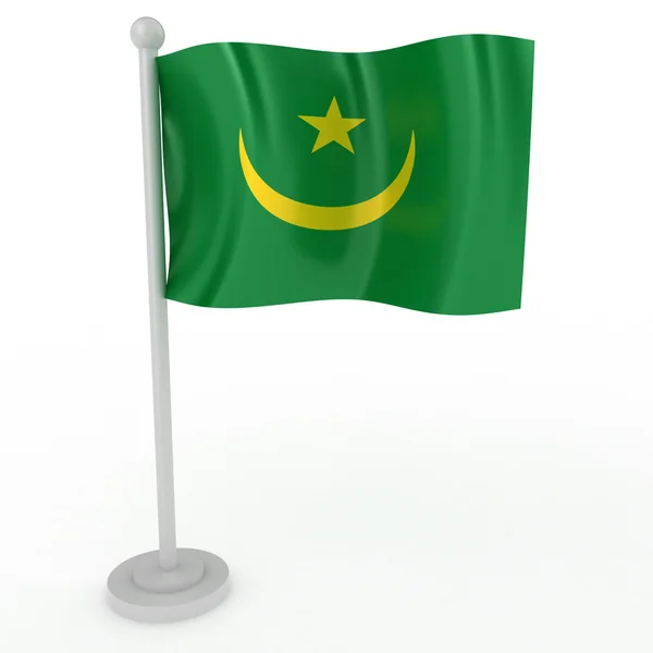 Σημαία της Μαυριτανίας — Φωτογραφία Αρχείου