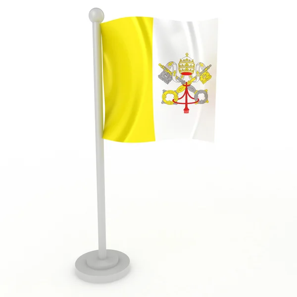 Σημαία του Βατικανού — Φωτογραφία Αρχείου
