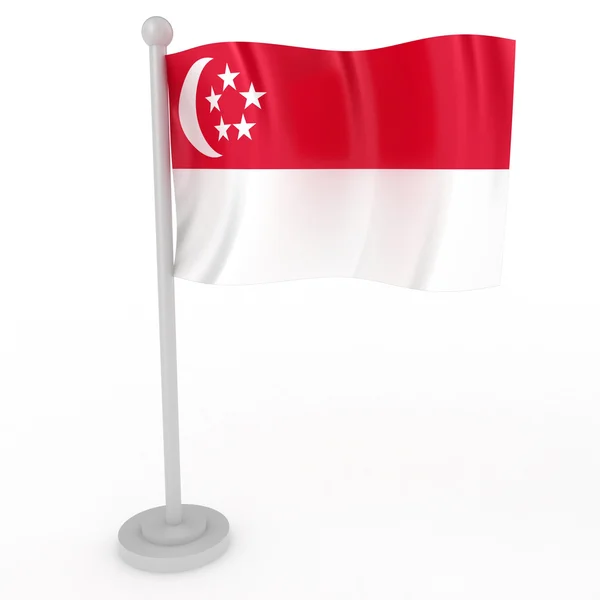 Bandeira de Singapore — Fotografia de Stock