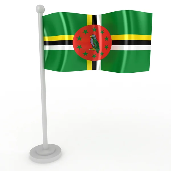 Flagge von Dominica — Stockfoto