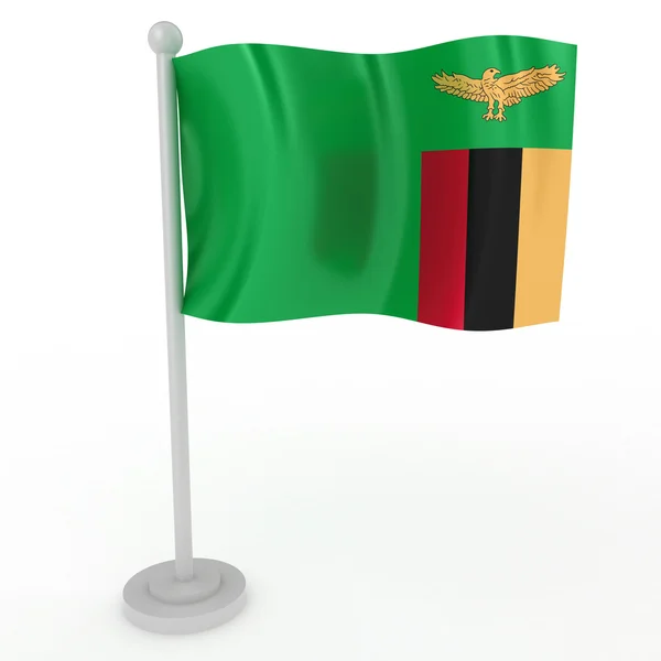 झांबियाचा ध्वज — स्टॉक फोटो, इमेज