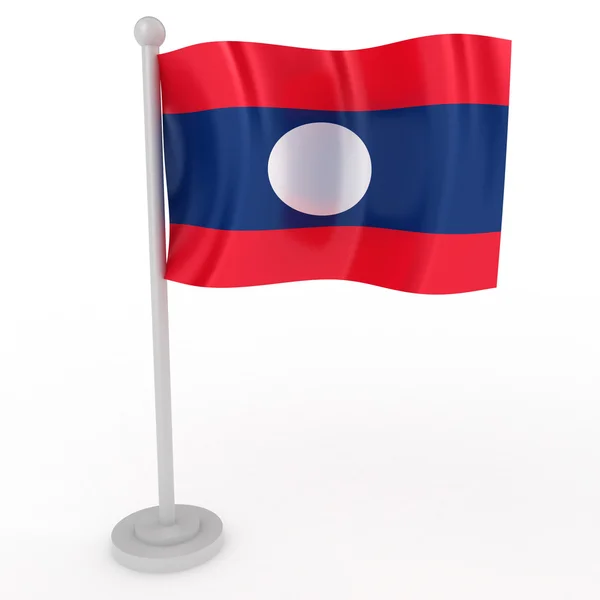 Laosz zászlaja — Stock Fotó