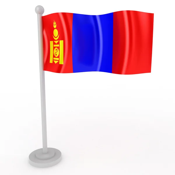 Mongólia zászlaja — Stock Fotó