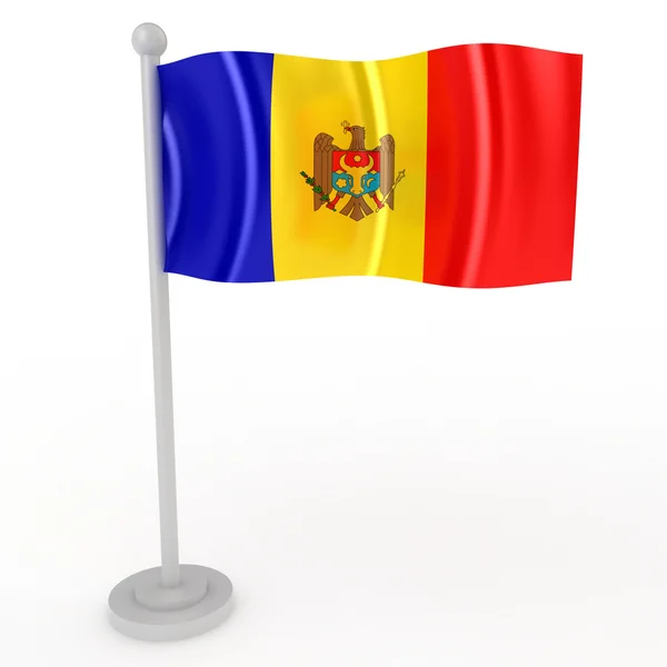 Flagga Moldavien — Stockfoto