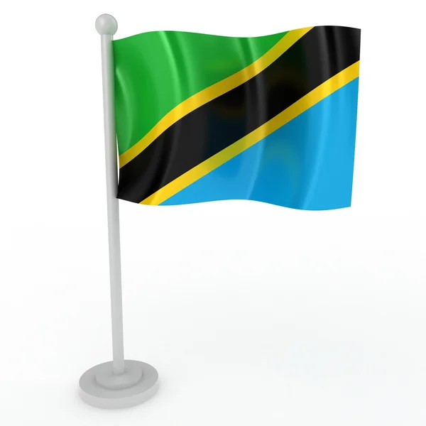 Bandera de tanzania — Foto de Stock