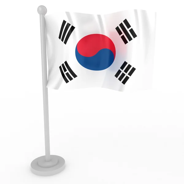 Vlag van Zuid-Korea — Stockfoto