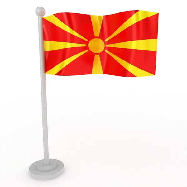Bandera de Macedonia — Foto de Stock