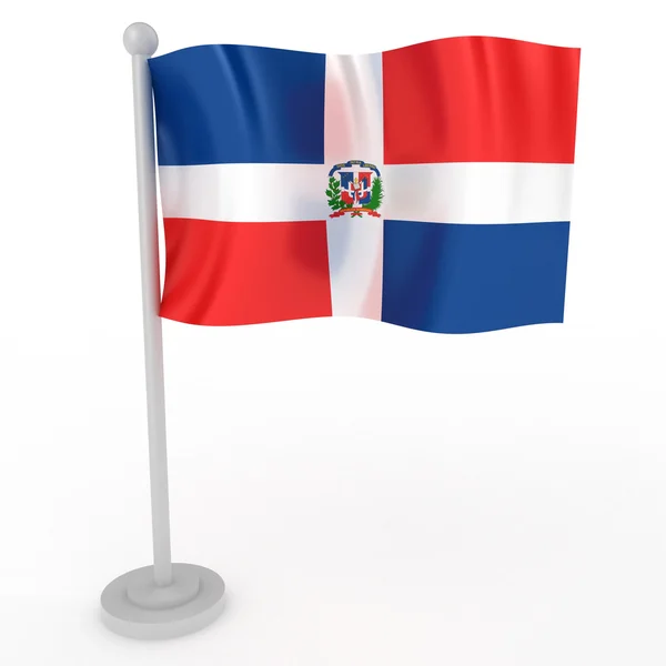 Flagge der Dominikanischen Republik — Stockfoto