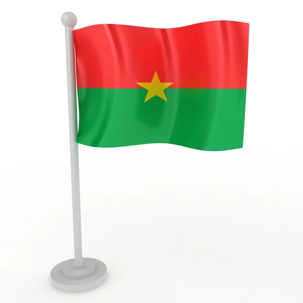 Burkina Fason lippu — kuvapankkivalokuva