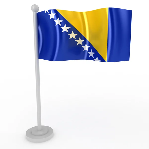 Σημαία της Βοσνίας-Ερζεγοβίνης — Φωτογραφία Αρχείου