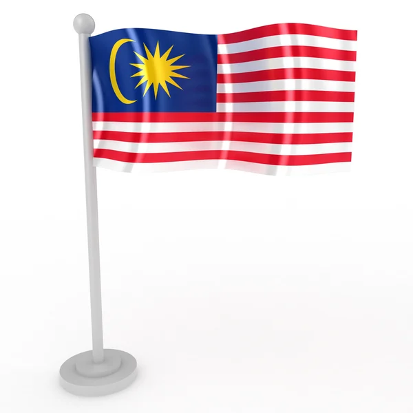 Malaysiens flagga Stockbild