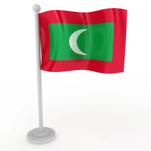 Σημαία των Μαλδίβων — Φωτογραφία Αρχείου