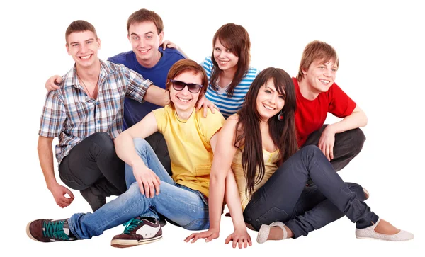 Group of happy young — Stock Photo, Image