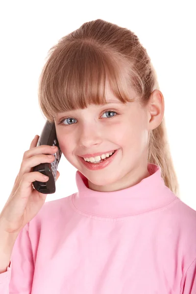 Bambino che parla per telefono . — Foto Stock
