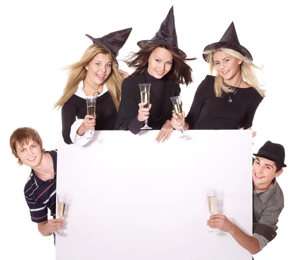 Group young on party. — Stock Photo, Image