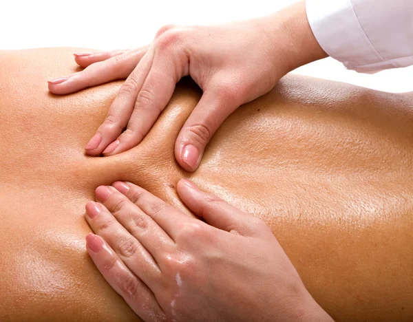 Massage of back. Spa resort. — Stock Photo, Image