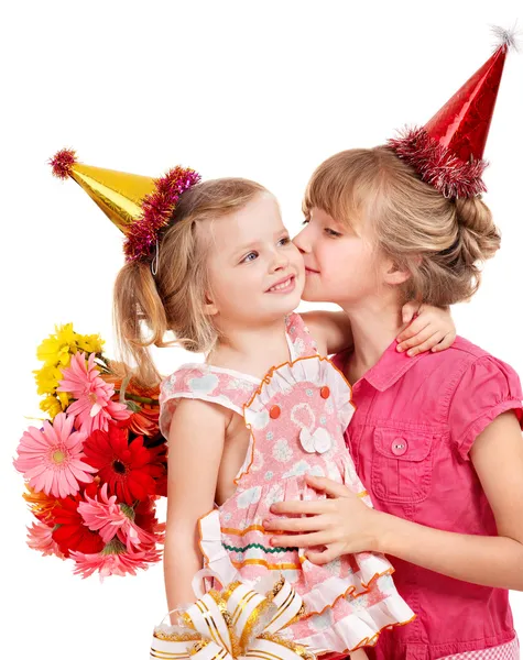 Children in party hat. — Stock Photo, Image