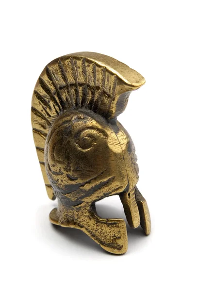 Bronzová řecká helma — Stock fotografie