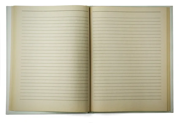Old lined notebook — Stock Photo, Image