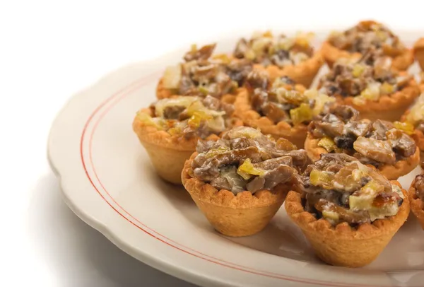 stock image Mini mushroom tartlets