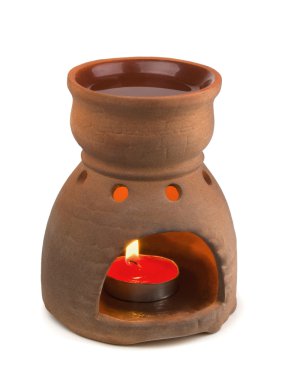 Aromatherapy oil burner clipart