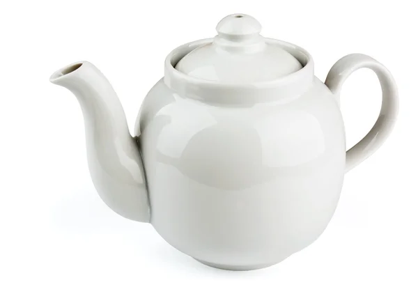 白茶壶 — 图库照片