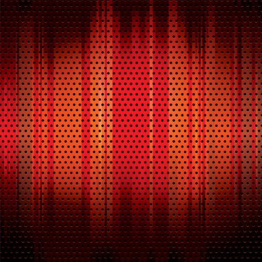 Metal grid background red clipart