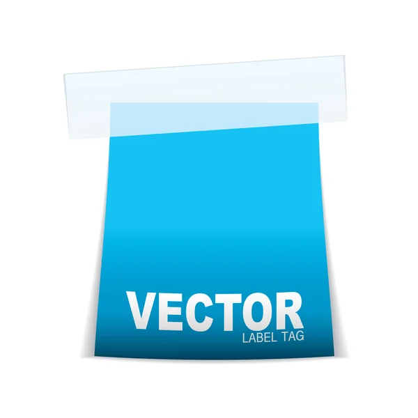 Label značky ikona azurová — Stockový vektor