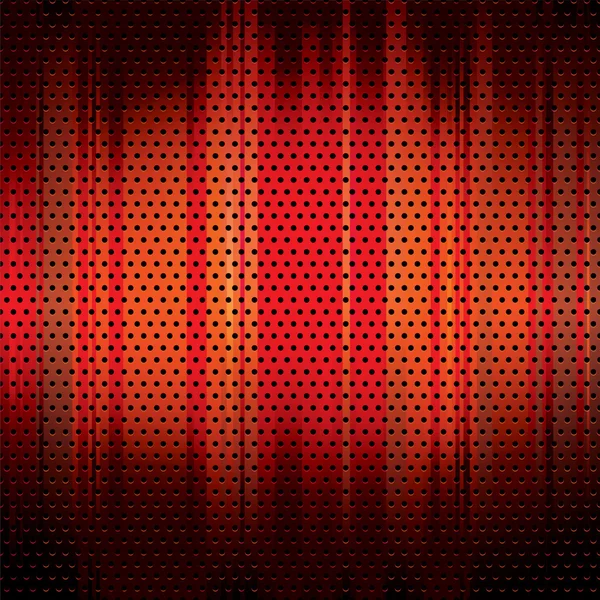 Griglia metallica sfondo rosso — Vettoriale Stock