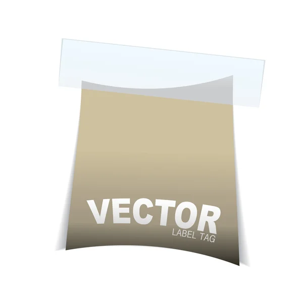 Curva icona etichetta etichetta — Vettoriale Stock