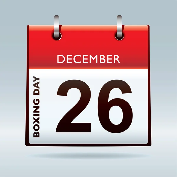 Juldagen kalender blå — Stock vektor