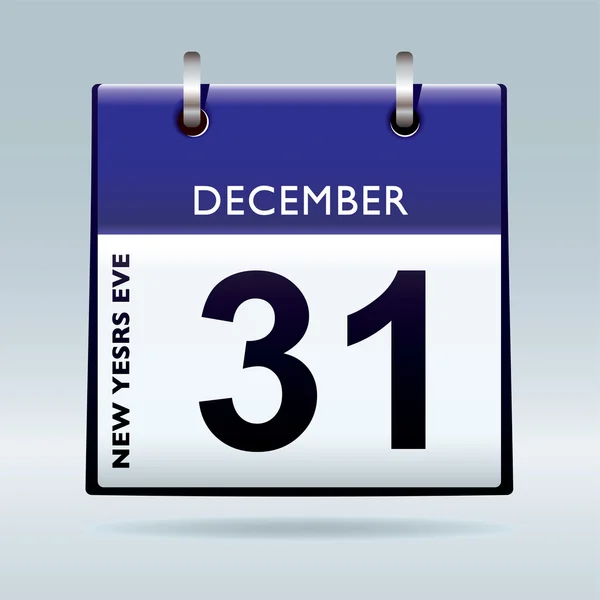 Juldagen kalender blå — Stock vektor