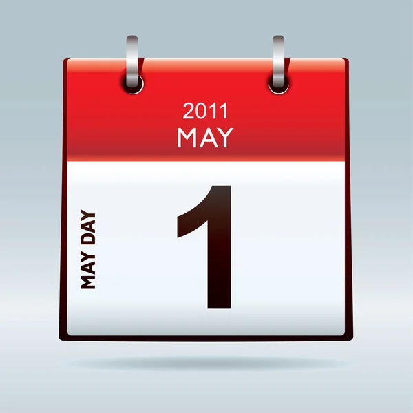 Mei dag kalenderpictogram — Stockvector