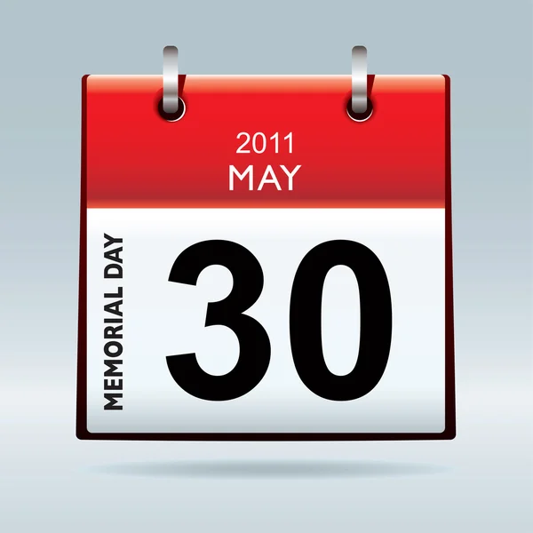 Memorial day-kalender — Stockvector