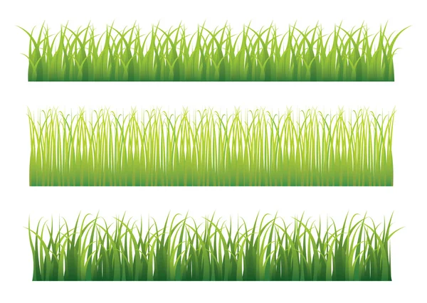 stock vector Green grass variation