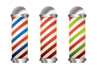 collection barbers pole clipart