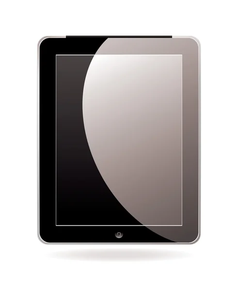 Komputer typu tablet czarny — Wektor stockowy