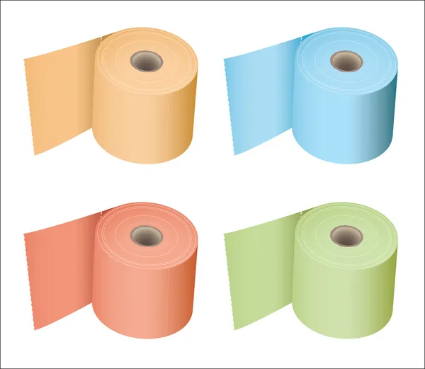 Toilet roll collection — Stock Vector
