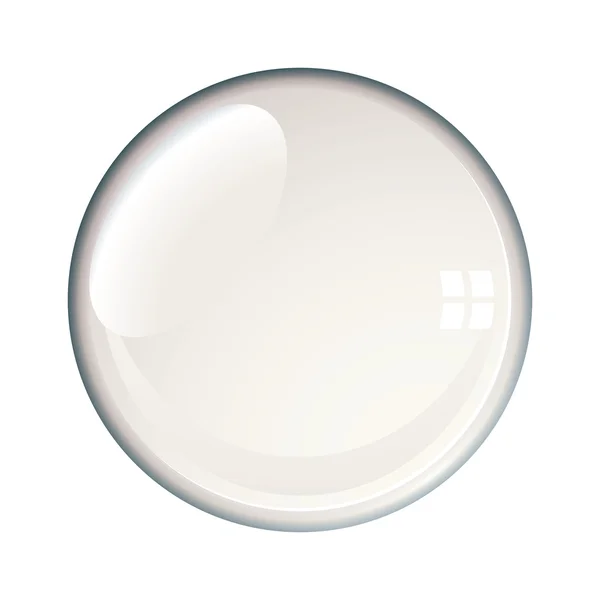 Insignia burbuja en blanco — Vector de stock