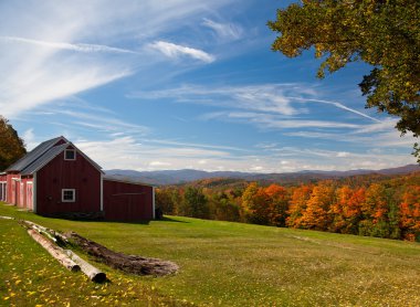 Autumn view in Vermont clipart