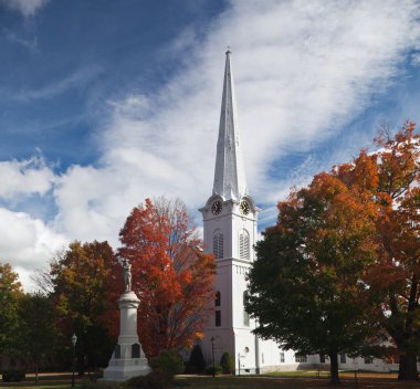 Manchester Vermont in Fall clipart