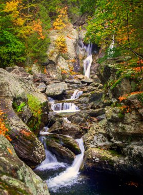 Bash Bish falls in Berkshires clipart