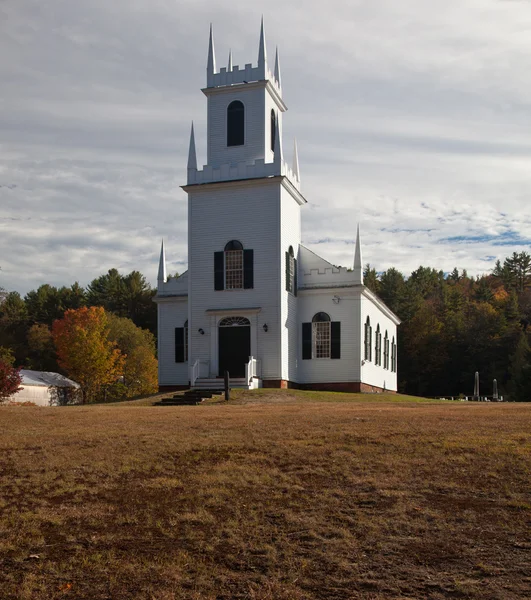 Église du Vermont en automne — Photo