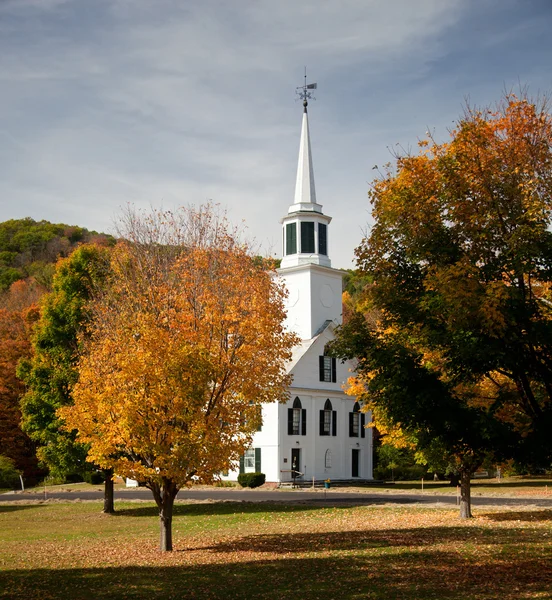 Townshend Church in Fall — Stock Photo, Image